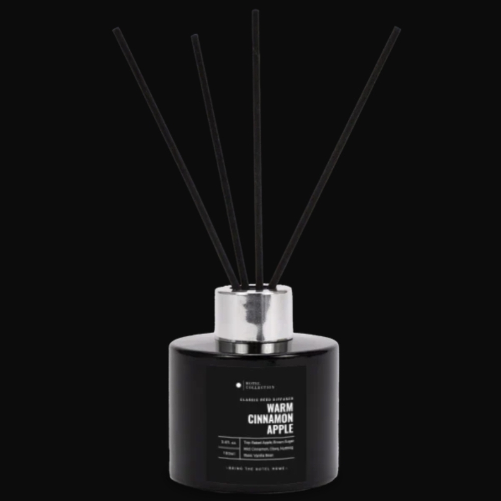 NIB Hotel Collection Warm Cinnamon Apple Reed Diffuser - Black